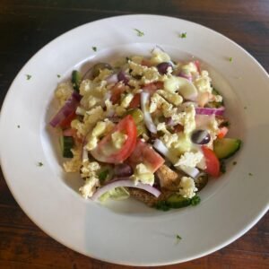 Grilled chicken strips & Jalapeño salad